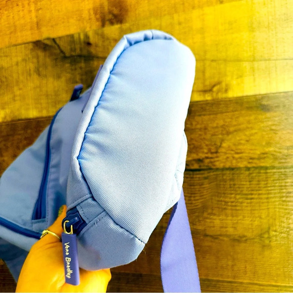 Vera Bradley Nylon Purple Large Sling Lightweight Backpack - Picture 7 of 8